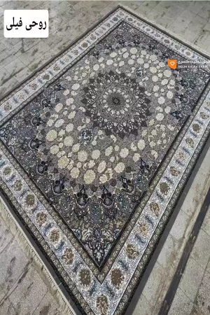 فرش روحی 440 شانه نگین کسری کاشان